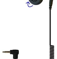 Radio Earpieces Code Red Headsets Crew Jr 3.5 Swivel Type Listen-Only Earpiece For 2-Way Motorola Radios