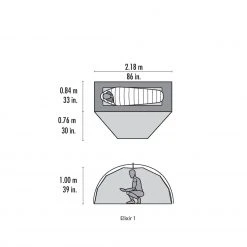 MSR Elixir 1 (footprint Included) Tent Tents & Shelters