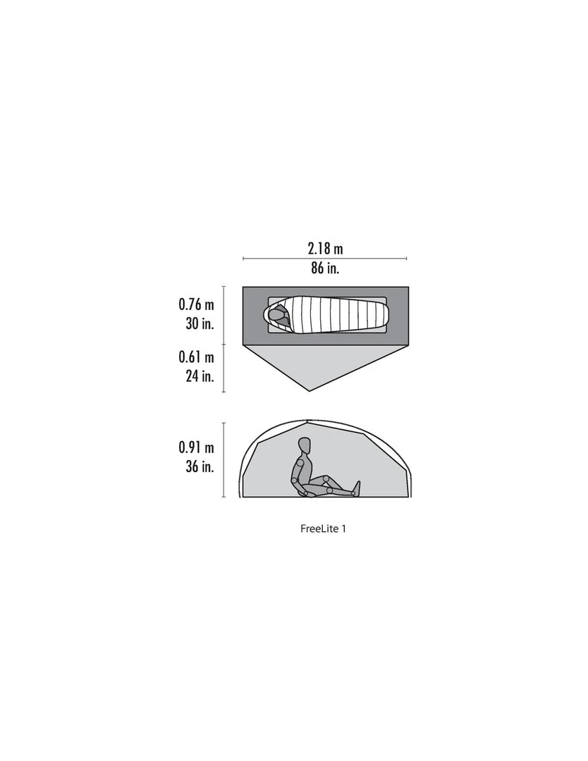 MSR FreeLite 1 Ultralight Backpacking Tent