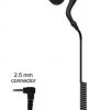 Radio Earpieces Code Red Headsets Guard Jr 2.5 Mm Listen-Only 2-way Radio Earpiece W/ 14 Inch Coiled Cord Kenwood Otto
