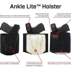 Galco Ankle Lite Holster Ankle Holsters