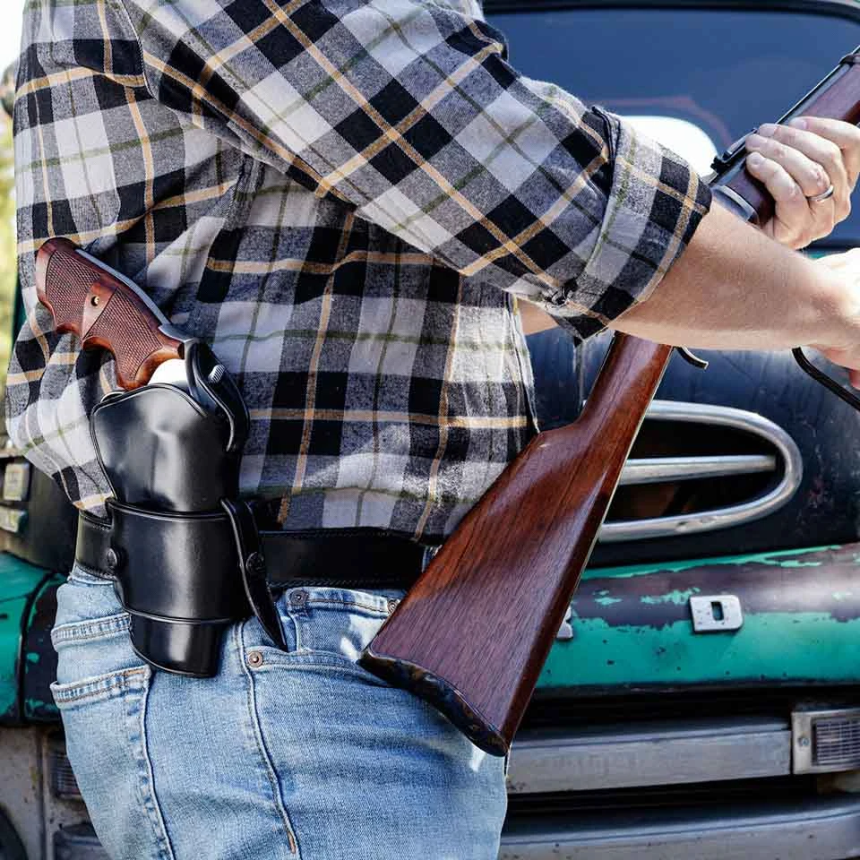 Western Holsters Galco Wheelgunner Belt Holster