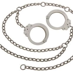 Peerless Handcuff Company Peerless Handcuffs Model 7002C-OS - Waist Chain - Oversize Handcuffs High Security Restraints & Chains