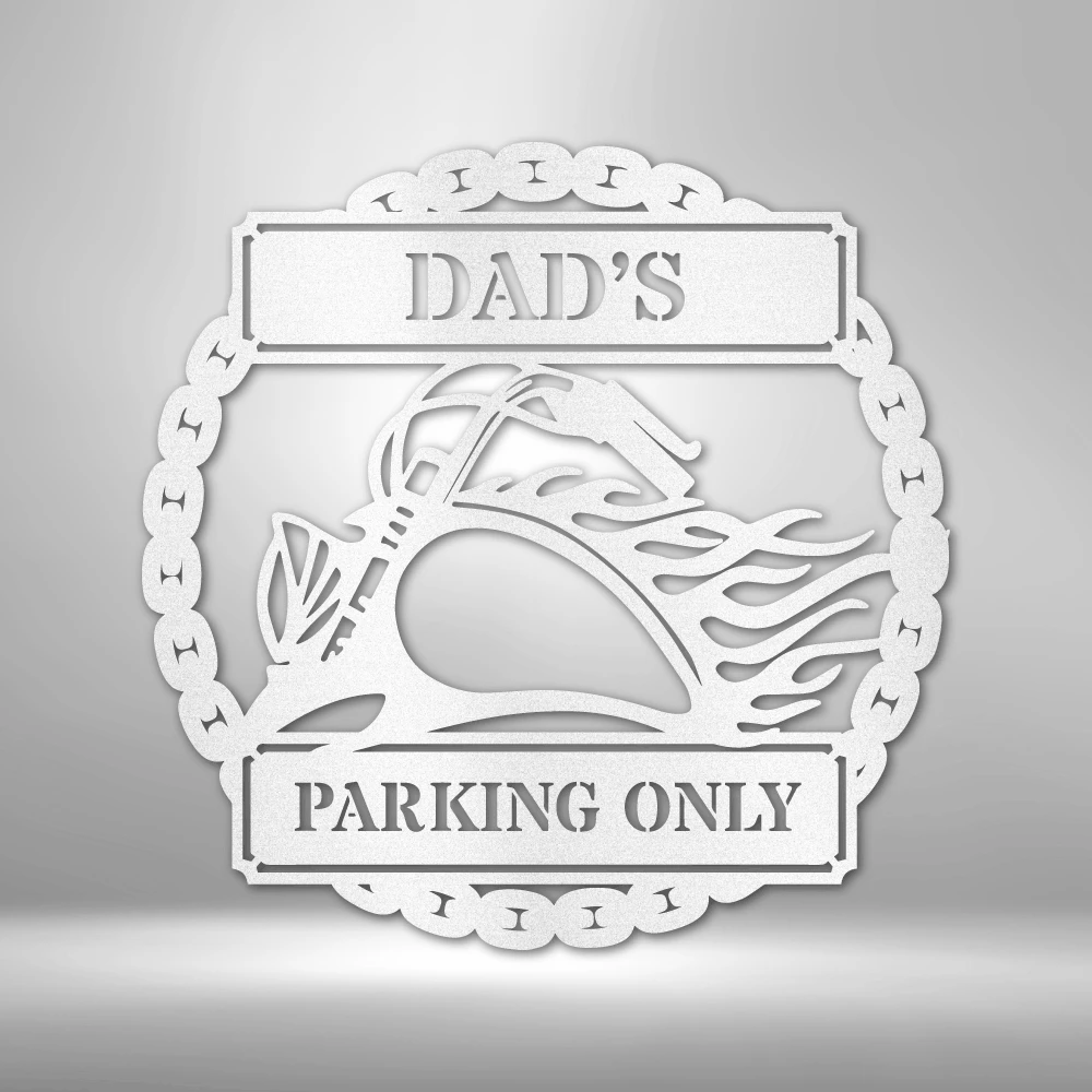 Home Décor Monogram Hog Parking Plaque - Steel Sign