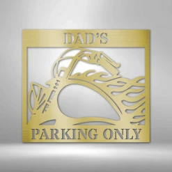 Home Décor Monogram Hog Parking - Steel Sign