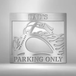 Home Décor Monogram Hog Parking - Steel Sign