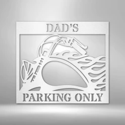 Home Décor Monogram Hog Parking - Steel Sign