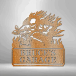 Home Décor Monogram Screaming Demon - Steel Sign