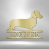 Home Décor Monogram Dachshund Monogram - Steel Sign