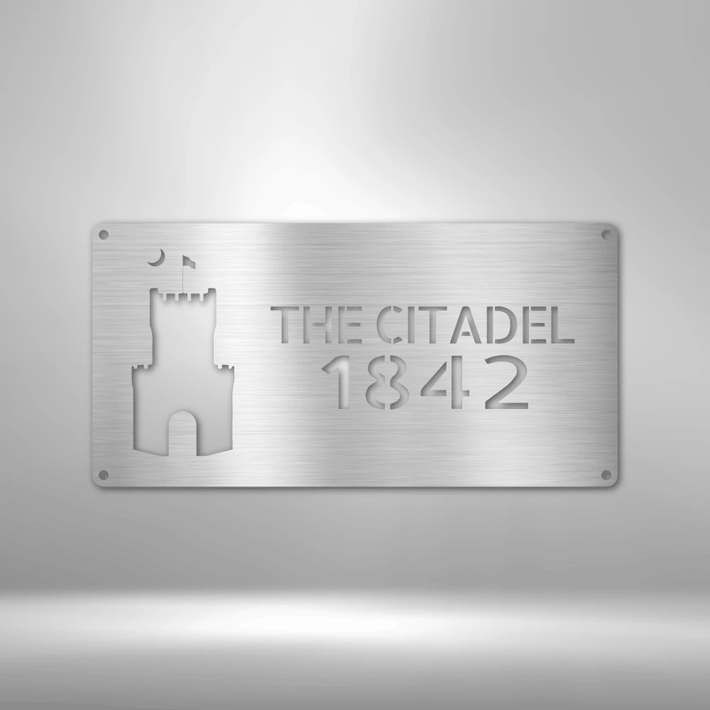 Home Décor Monogram The Citadel - Steel Sign