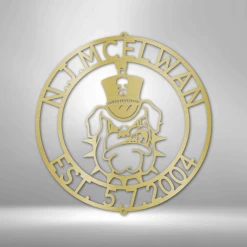 Home Décor Monogram The Citadel Bulldog - Steel Sign