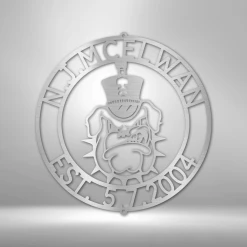 Home Décor Monogram The Citadel Bulldog - Steel Sign