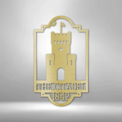 Home Décor Monogram The Citadel Castle - Steel Sign