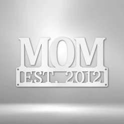 Home Décor Monogram Mother's Day Plaque - Steel SIgn