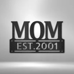 Home Décor Monogram Mother's Day Plaque - Steel SIgn