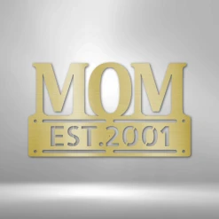 Home Décor Monogram Mother's Day Plaque - Steel SIgn