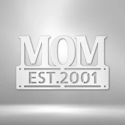 Home Décor Monogram Mother's Day Plaque - Steel SIgn