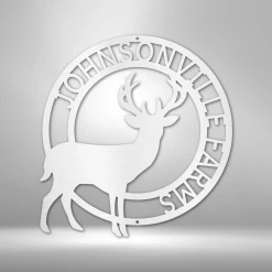 Home Décor Monogram Stag Monogram - Steel Sign