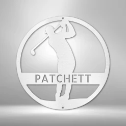 Home Décor Monogram Golfer Monogram - Steel Sign