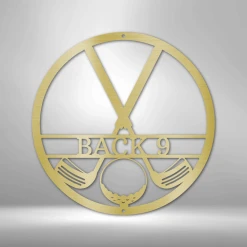 Home Décor Monogram Golf Club Monogram - Steel Sign