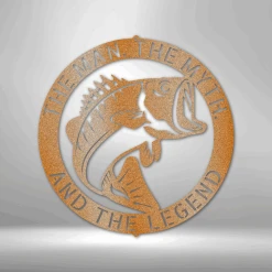 Home Décor Monogram Bass Monogram - Steel Sign