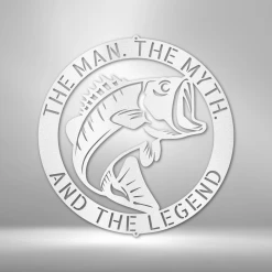 Home Décor Monogram Bass Monogram - Steel Sign