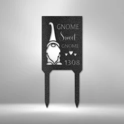 Home Décor Monogram Gnome Home - Steel Stake