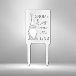 Home Décor Monogram Gnome Home - Steel Stake