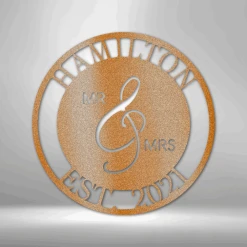 Home Décor Monogram Mr. And Mrs. - Steel Sign