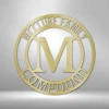 Home Décor Monogram Letter Family Name - Steel Sign