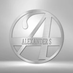 Home Décor Monogram Exemplary Family Name - Steel Sign
