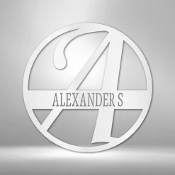 Home Décor Monogram Exemplary Family Name - Steel Sign