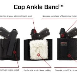 Galco Cop Ankle Band Holster Ankle Holsters