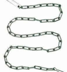 Peerless Handcuff Company Peerless Handcuffs 78" Nickel Security Chain High Security Restraints & Chains