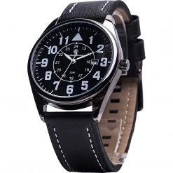 Smith And Wesson Watches Smith & Wesson Civilian With Leather Strap