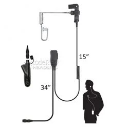 Code Red Headsets Lapel Microphones Code Red Sherlock-QD-M4 Quick Release For Motorola/Hytera Radios