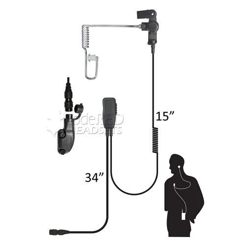 Code Red Headsets Code Red Sherlock-QD-Y3 Single-wire Lapel Microphone Quick Disconnect For Vertex Radios Bluetooth Radio Accessories