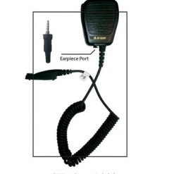 Radio Earpieces Code Red Headsets Silent Jr 3.5 BK Pack Earpiece With 14" Coiled Cord Clear Acoustic Tube Listen-Only For 2-way Radios