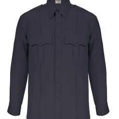 Elbeco TexTrop2 Long Sleeve Shirt With Zipper – Mens Navy Blue