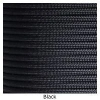 E. L. Wood Braiding 550 Survival Cord Black Paracord
