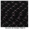 E. L. Wood Braiding Black With Rose Pink X Paracord 550 Survival Cord