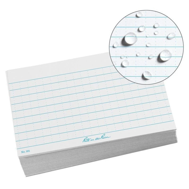 Rite In The Rain 3 X 5 Index Cards - 100 Pack Notebook & Covers