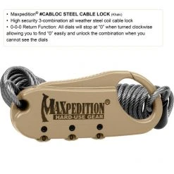 Travel Bags & Luggage Maxpedition Steel Cable Lock