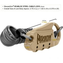 Travel Bags & Luggage Maxpedition Steel Cable Lock