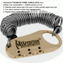 Travel Bags & Luggage Maxpedition Steel Cable Lock
