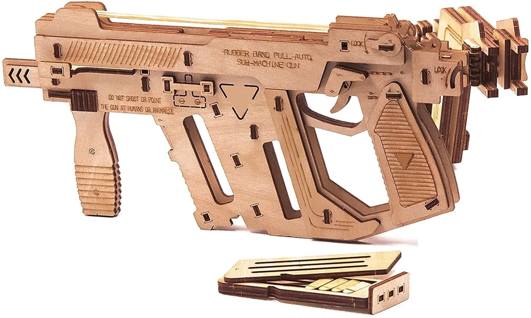Novelties Caliber Gourmet Rubber Band Replica Machine Gun