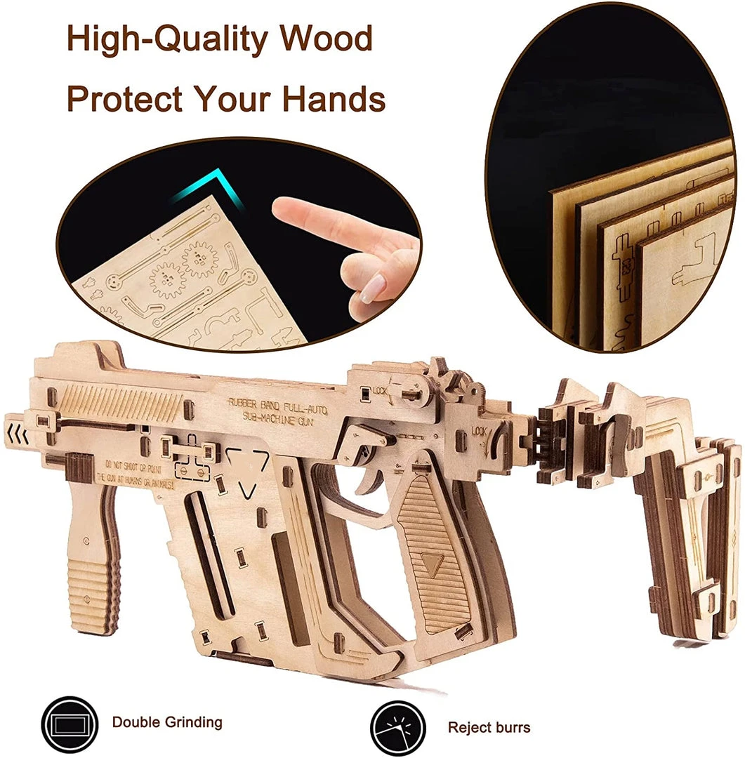 Novelties Caliber Gourmet Rubber Band Replica Machine Gun