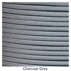 E. L. Wood Braiding Charcoal Grey Paracord 550 Survival Cord