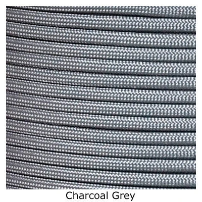 E. L. Wood Braiding Charcoal Grey Paracord 550 Survival Cord