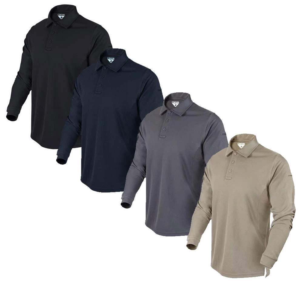 Condor Performance Long Sleeve Tactical Polo Polo Shirts